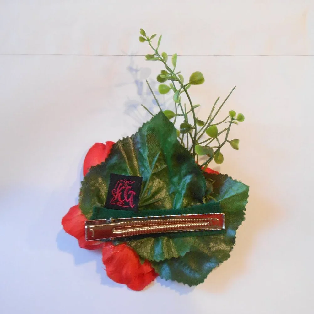 Kidcuteture NEW Girls Red Flower Hair Clip‎